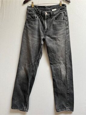 Vintage Levi's 505 Black Straight Leg Jeans Made in Canada Sz 32